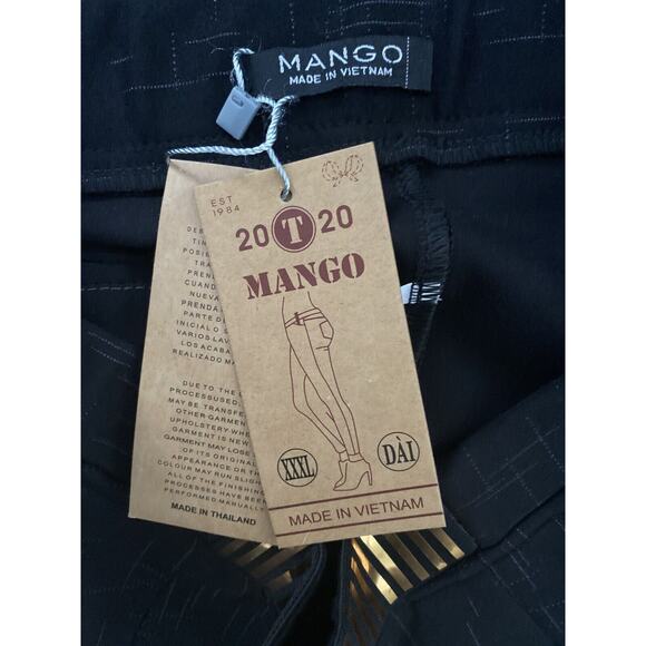 Mango Womens Black Gray Print Legging Pant NWT - Picture 5 of 5